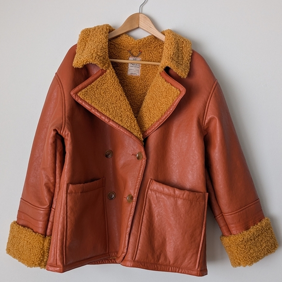 We The Free Jackets & Blazers - We The Free Kaja Vegan Bonded Peacoat Size Large